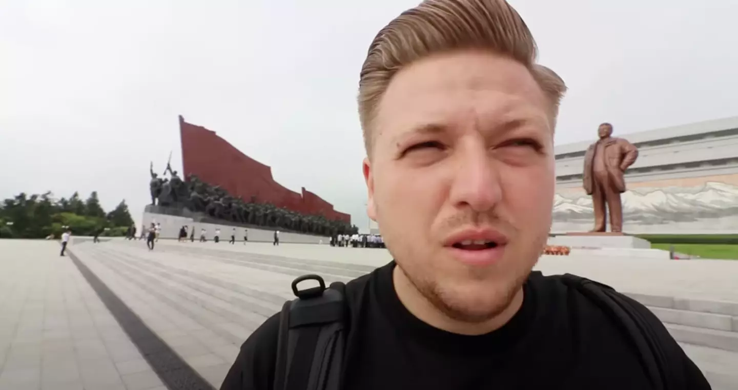 British YouTuber Simon Wilson went to North Korea in 2019 for his Birthday (YouTube/Simon Wilson)