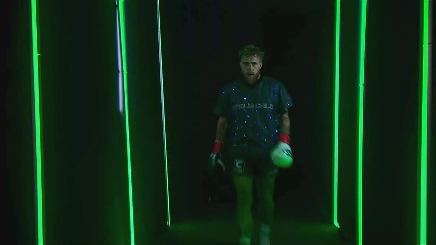 Jake Paul was booed as he delayed his entrance to the ring.
