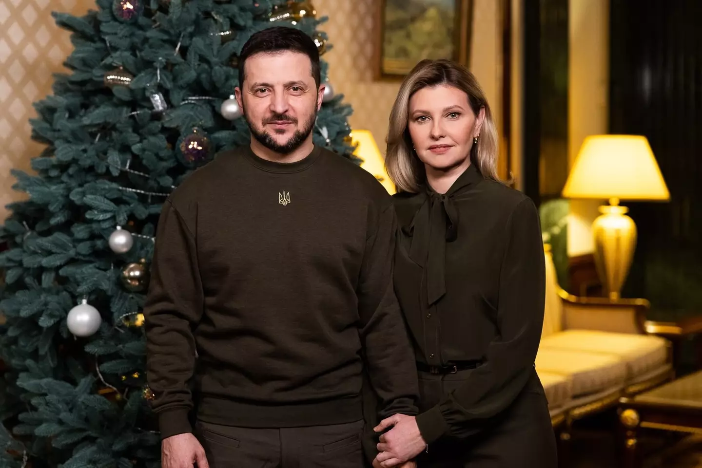 President Volodymyr Zelenskyy delivered his own New Year's message.