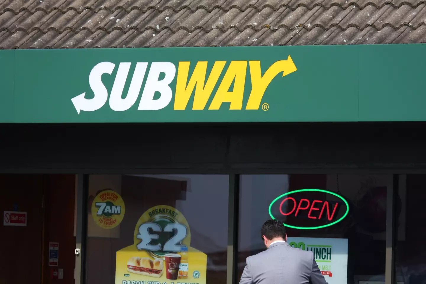 Subway invites you to eat fresh, unless there's a knife in your food in which case please remove it before eating.