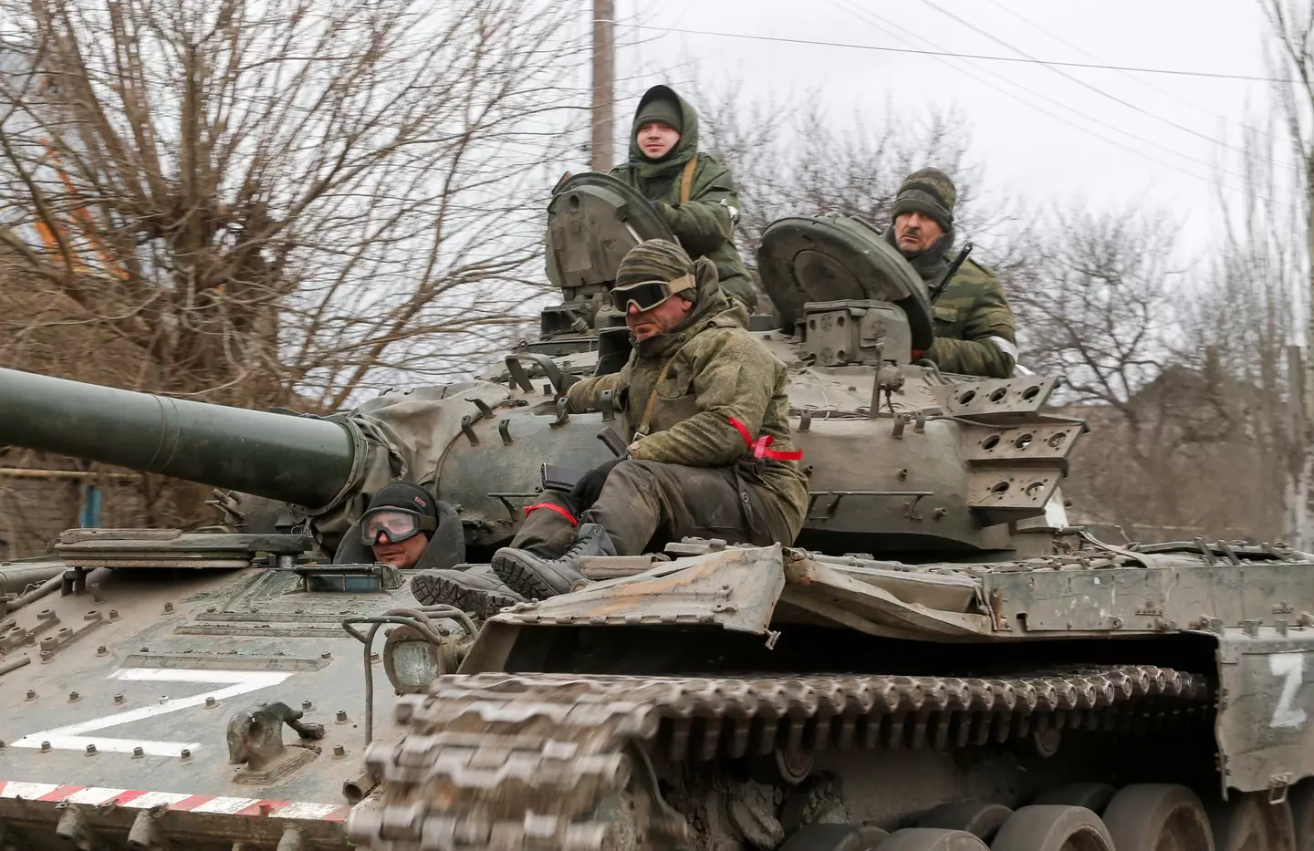 The 'Z' on a Russian tank.