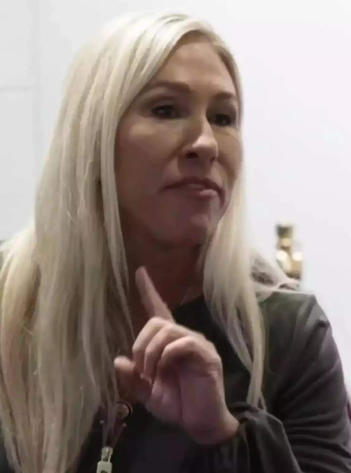 The congresswoman told the reporter to 'go back to your own country' (Sky News)