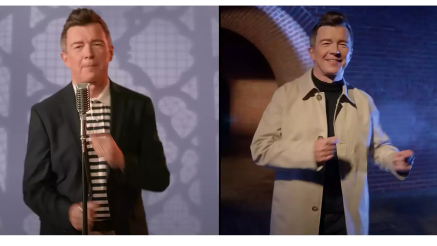 Rick Astley recreates Never Gonna Give You Up video 35 years later