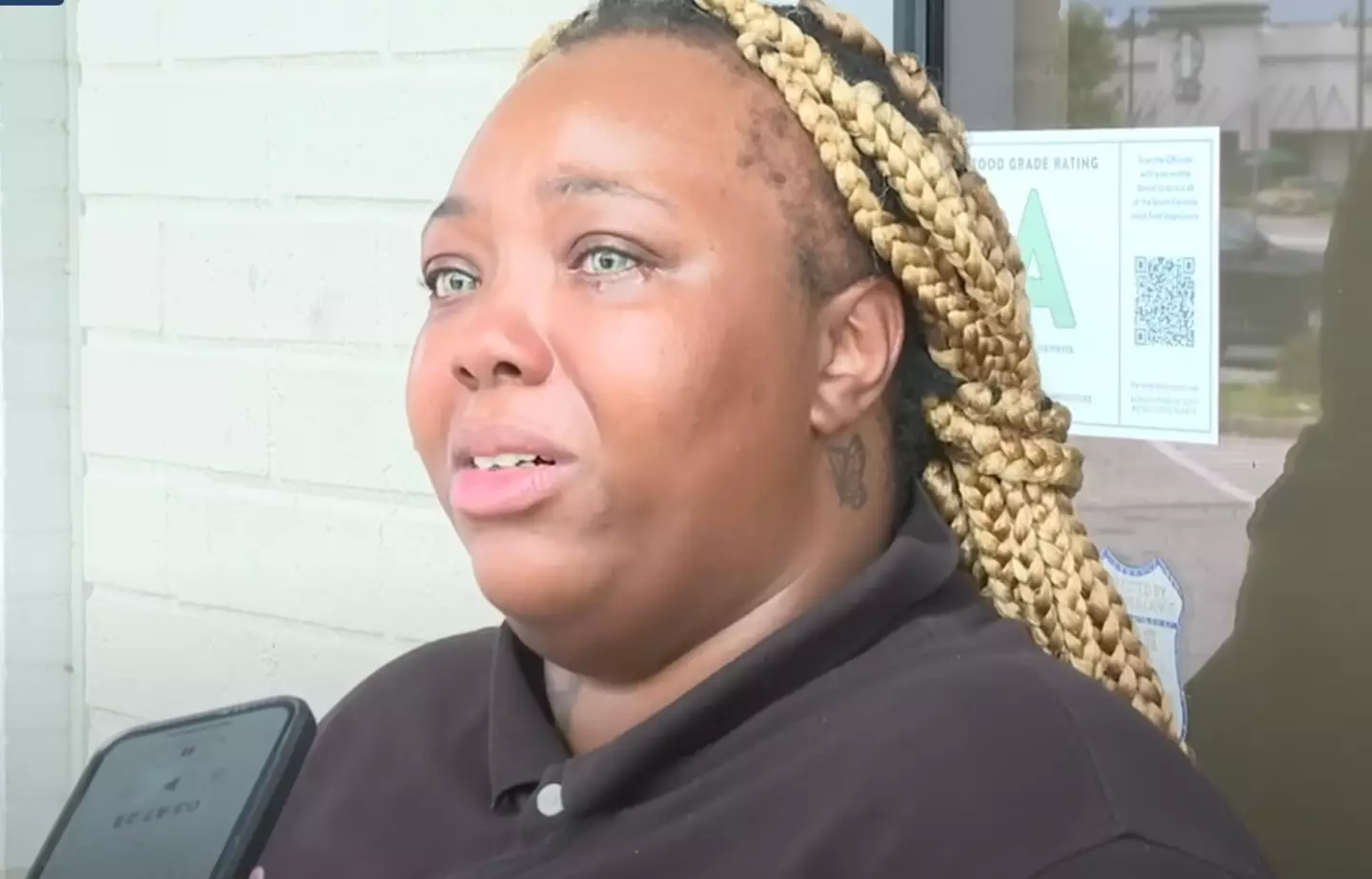 The mum-of-three, 25, claims she has now been sacked by the fast food chain (WACH Fox 57)