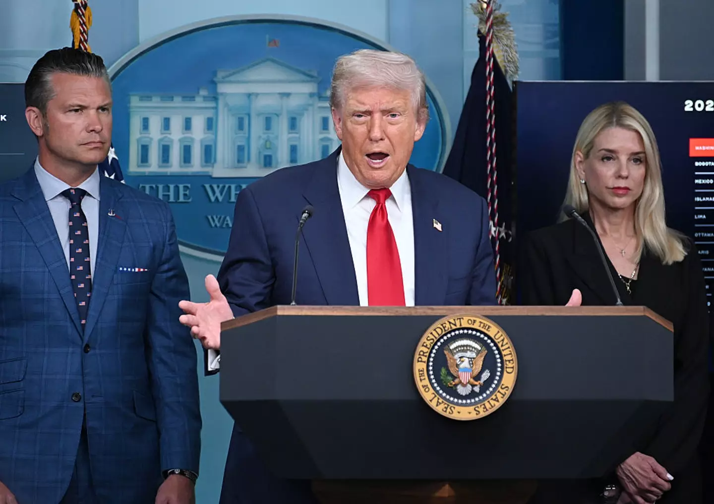 Donald Trump explained he was 'going to Russia' (Chen Mengtong/China News Service/VCG via Getty Images)