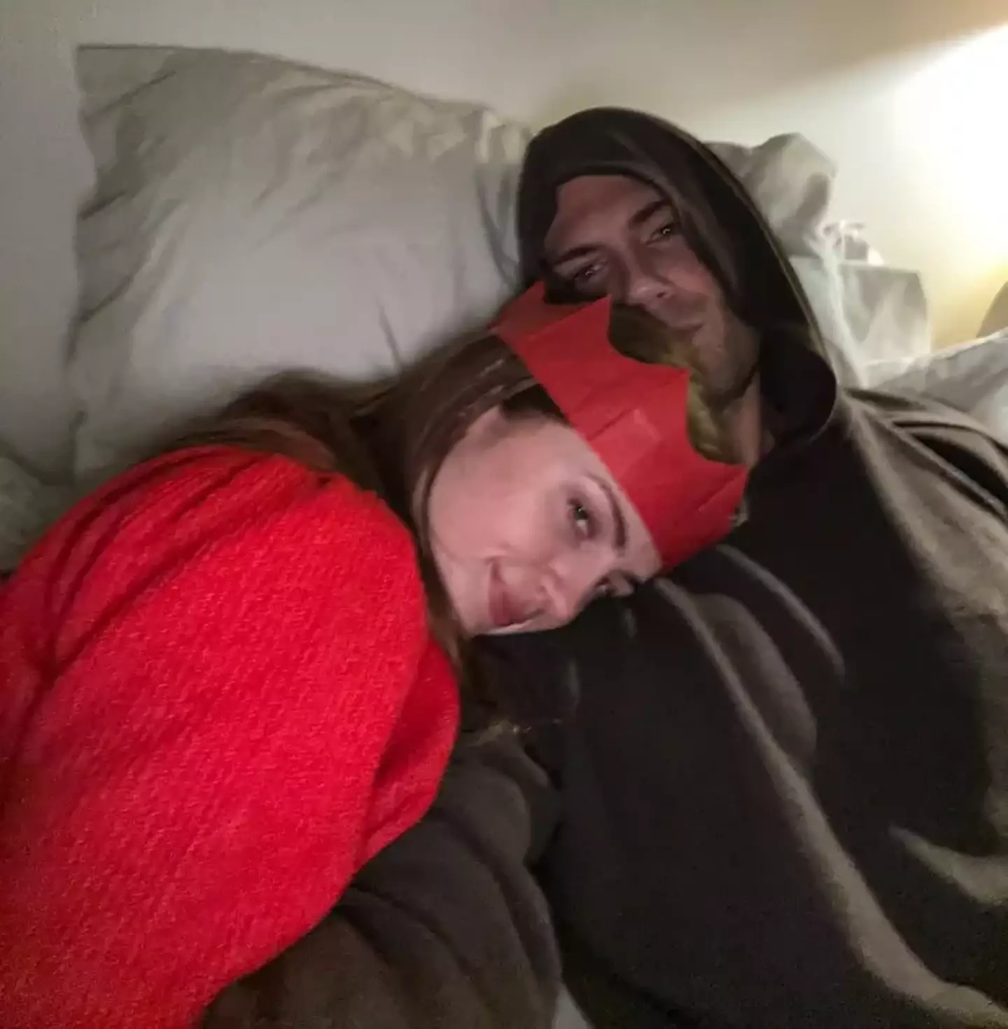 Max said his girlfriend Maisie Smith was the first person he saw post-surgery (Instagram/@maxgeorge)