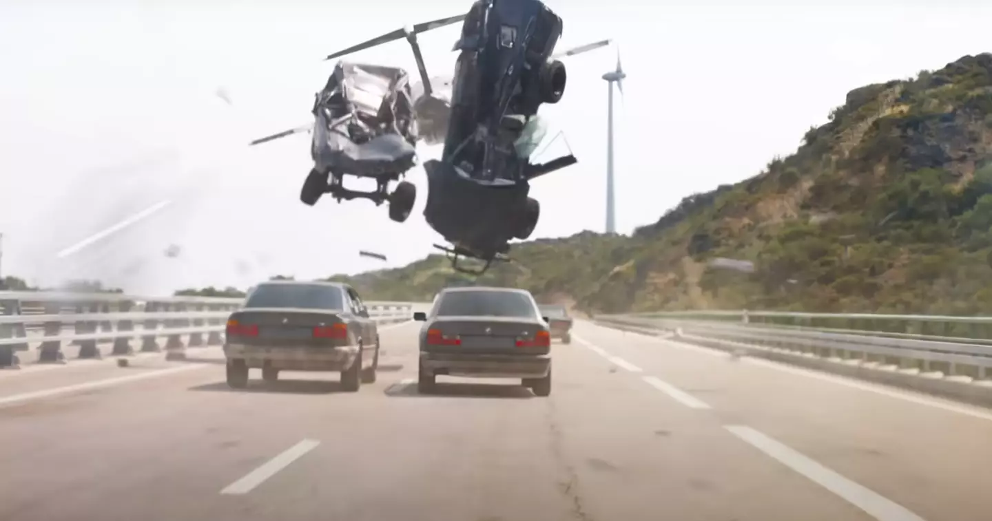The new film features LOADS of car flips.