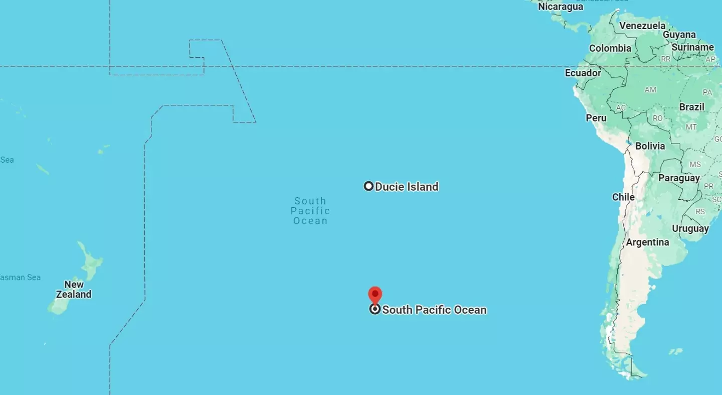 This spot here is Point Nemo, the furthest spot from any land in the world.