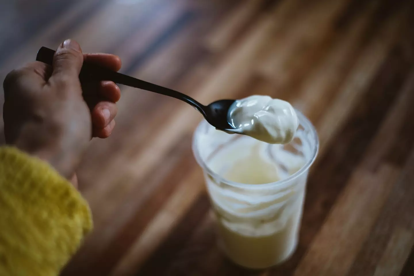The killer's request was denied and he got stuck with a yoghurt pot instead (Getty stock image)
