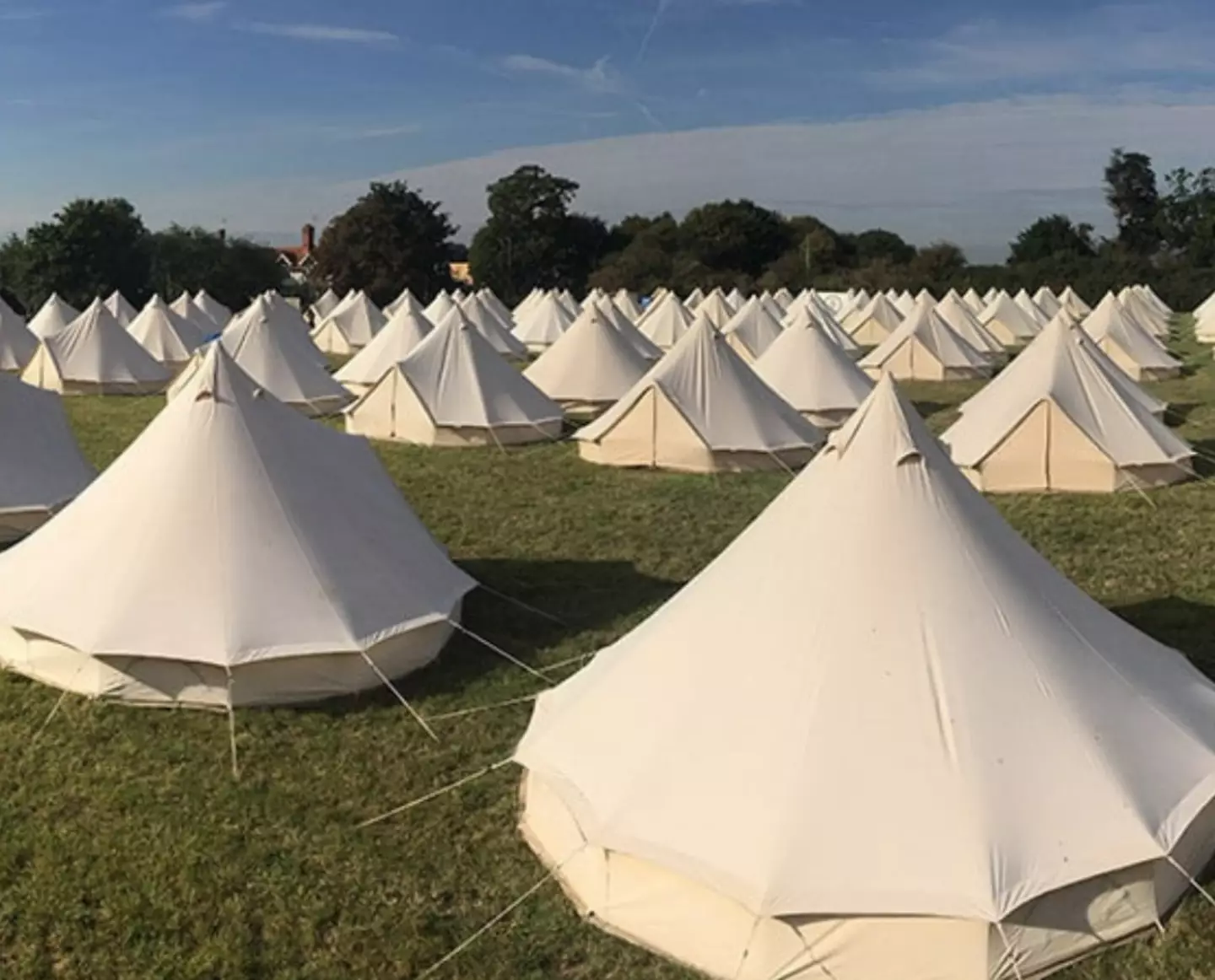 In case you were wondering the answer is yes, some glamping tents are still available (Swingathon)