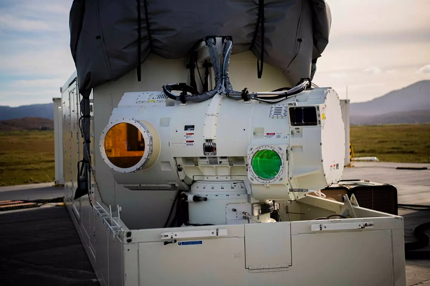 A newly declassified video shows the cutting-edge DragonFire laser weapon in action.