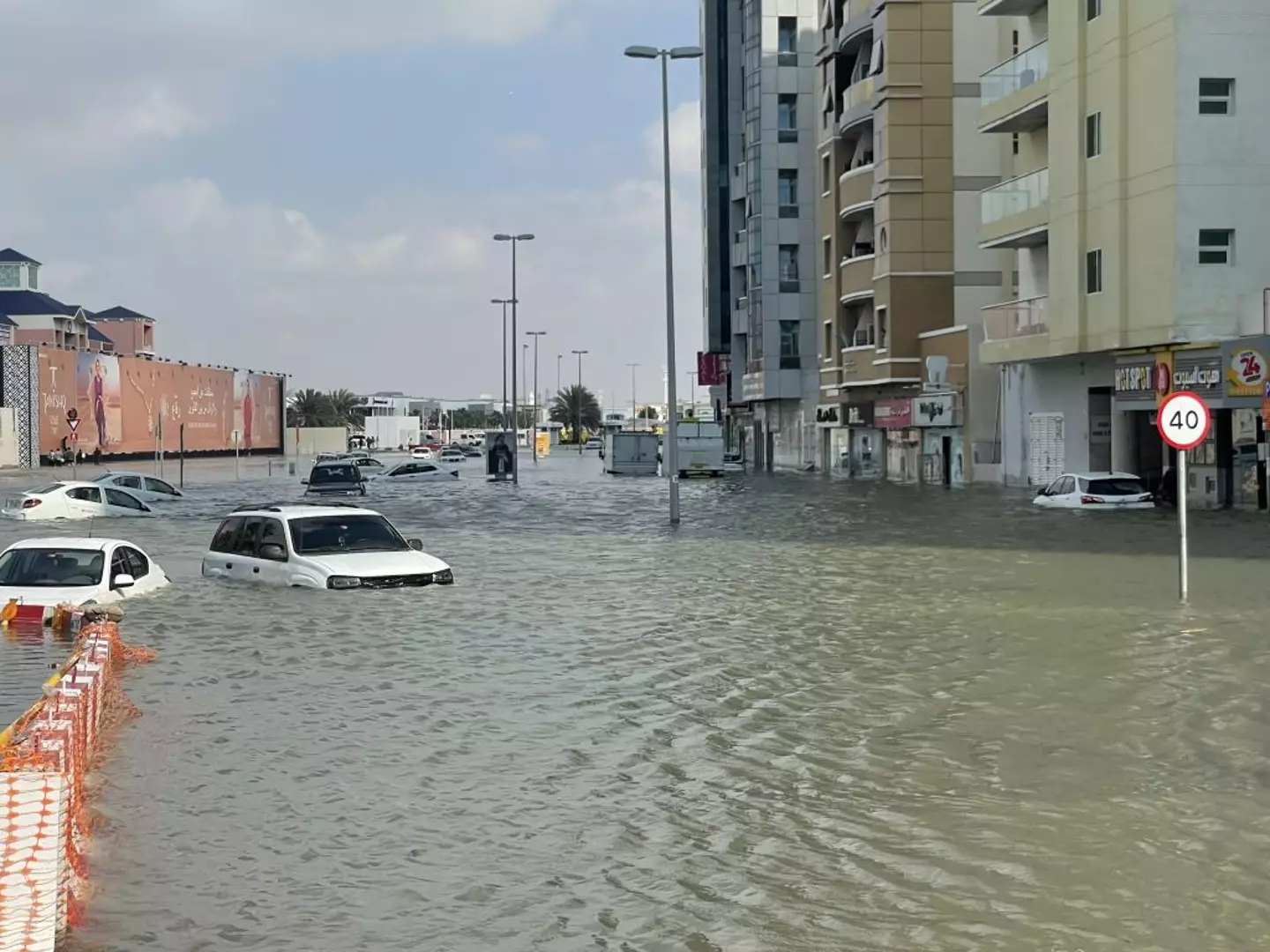 The United Arab Emirates (UAE) is currently attempting to dry up the floods from the country’s heaviest ever rainfall on record. (Stringer/Anadolu via Getty Images)
