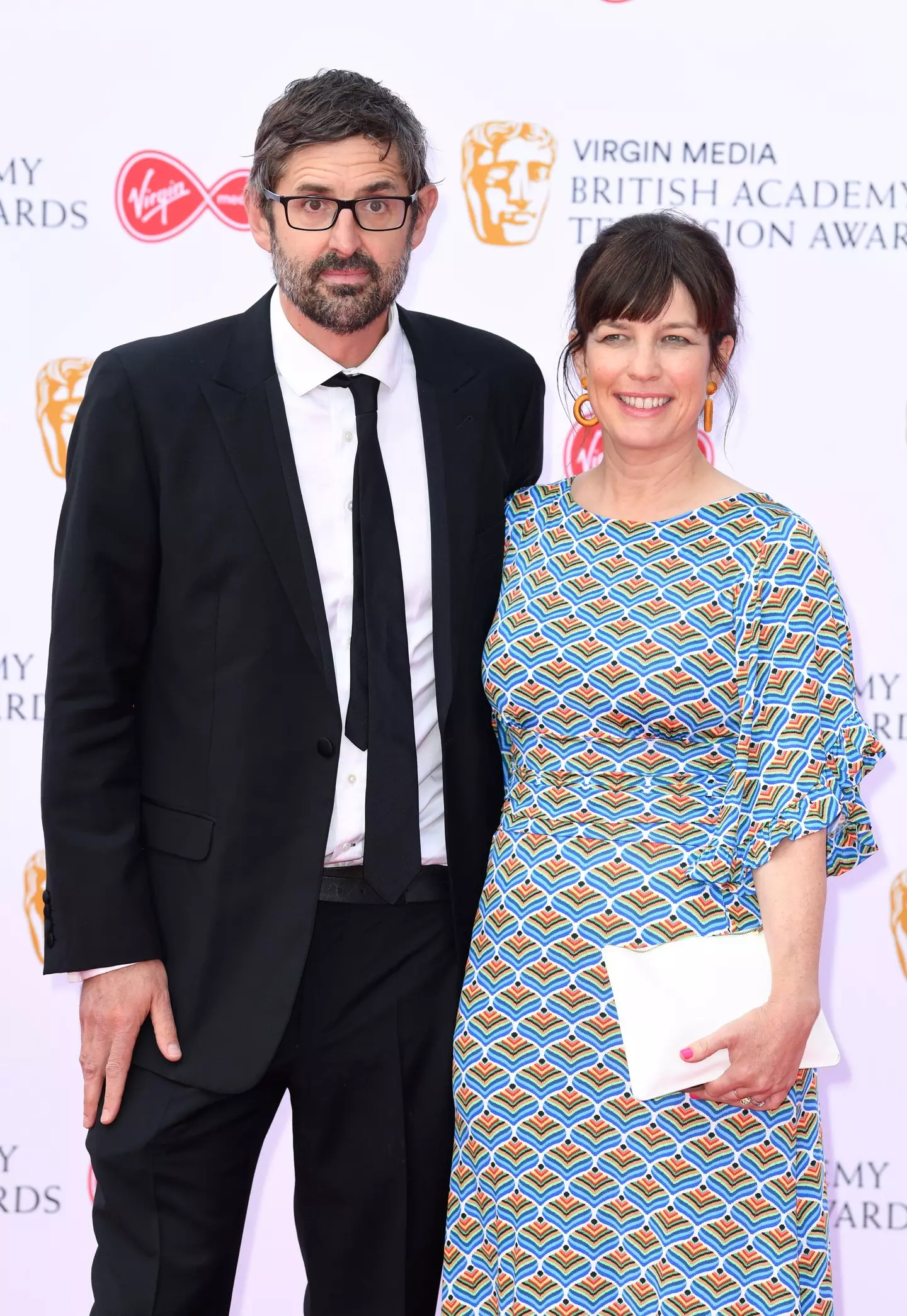 Theroux with wife Nancy Strang.