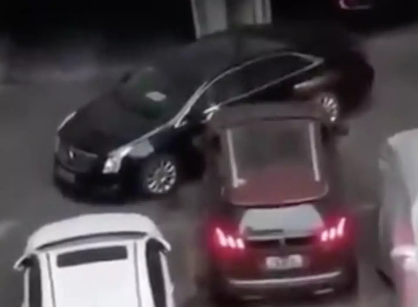 The driver decided crashing was the best way to escape.