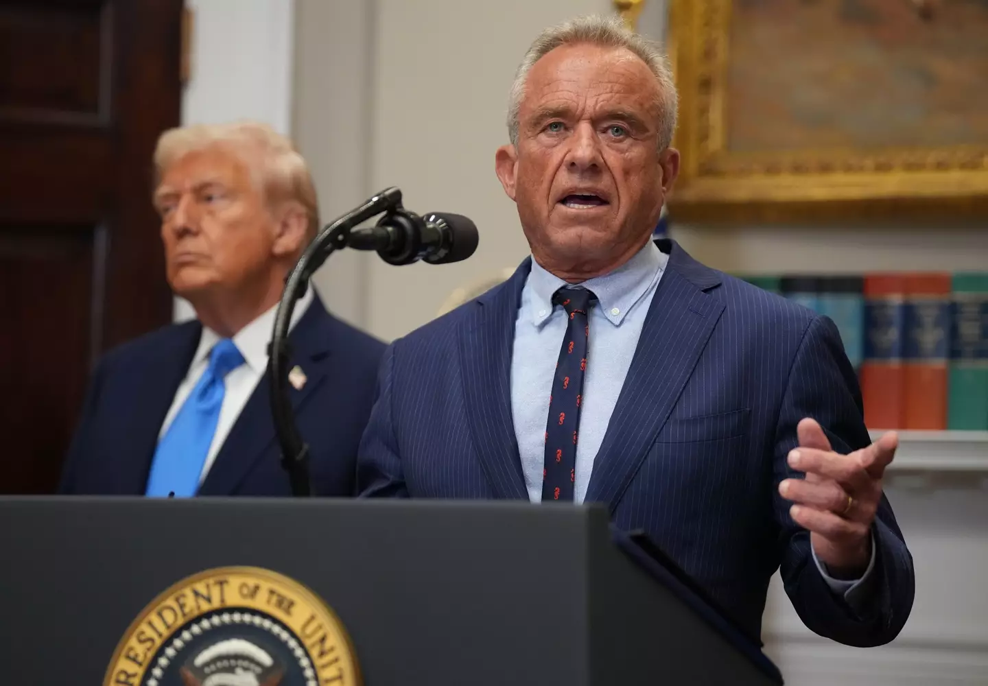 He is once again claiming that painkillers cause autism, and now alleges that circumcised boys have higher rates of autism because they're given painkillers (Andrew Harnik/Getty Images)