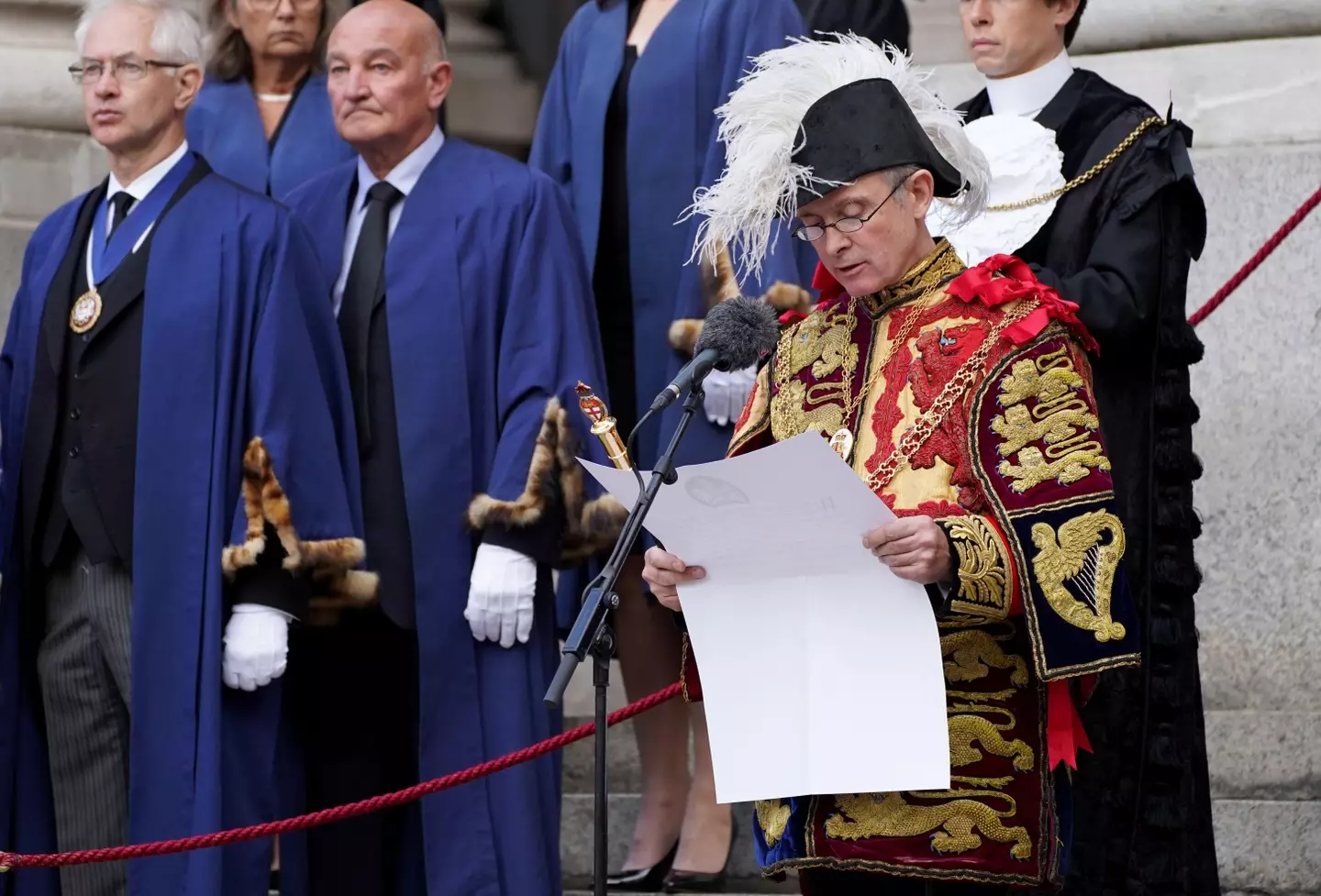 Charles III was proclaimed king at London's Royal exchange today.