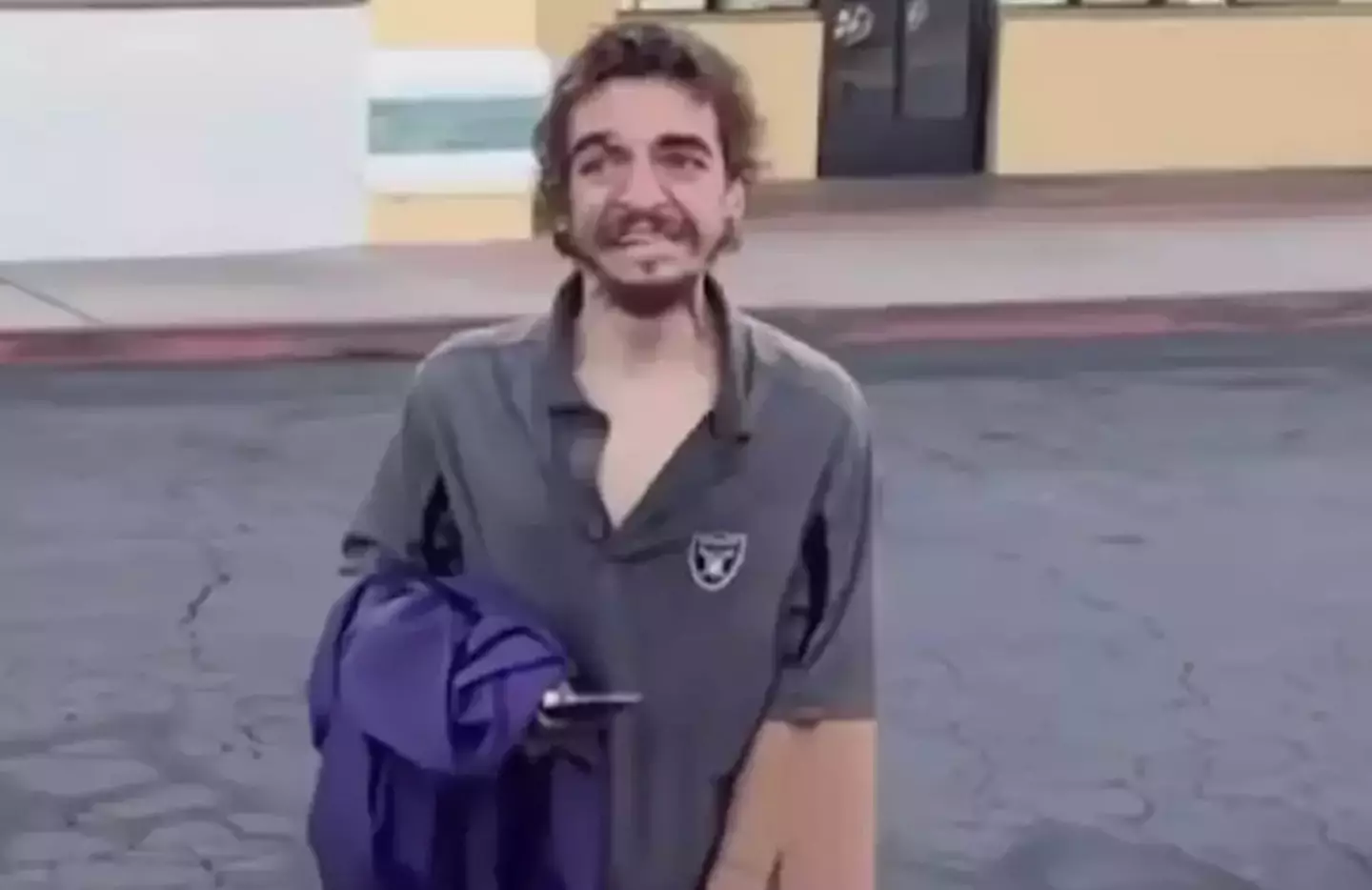 Tylor Chase was filmed on the streets of California in September (TikTok)