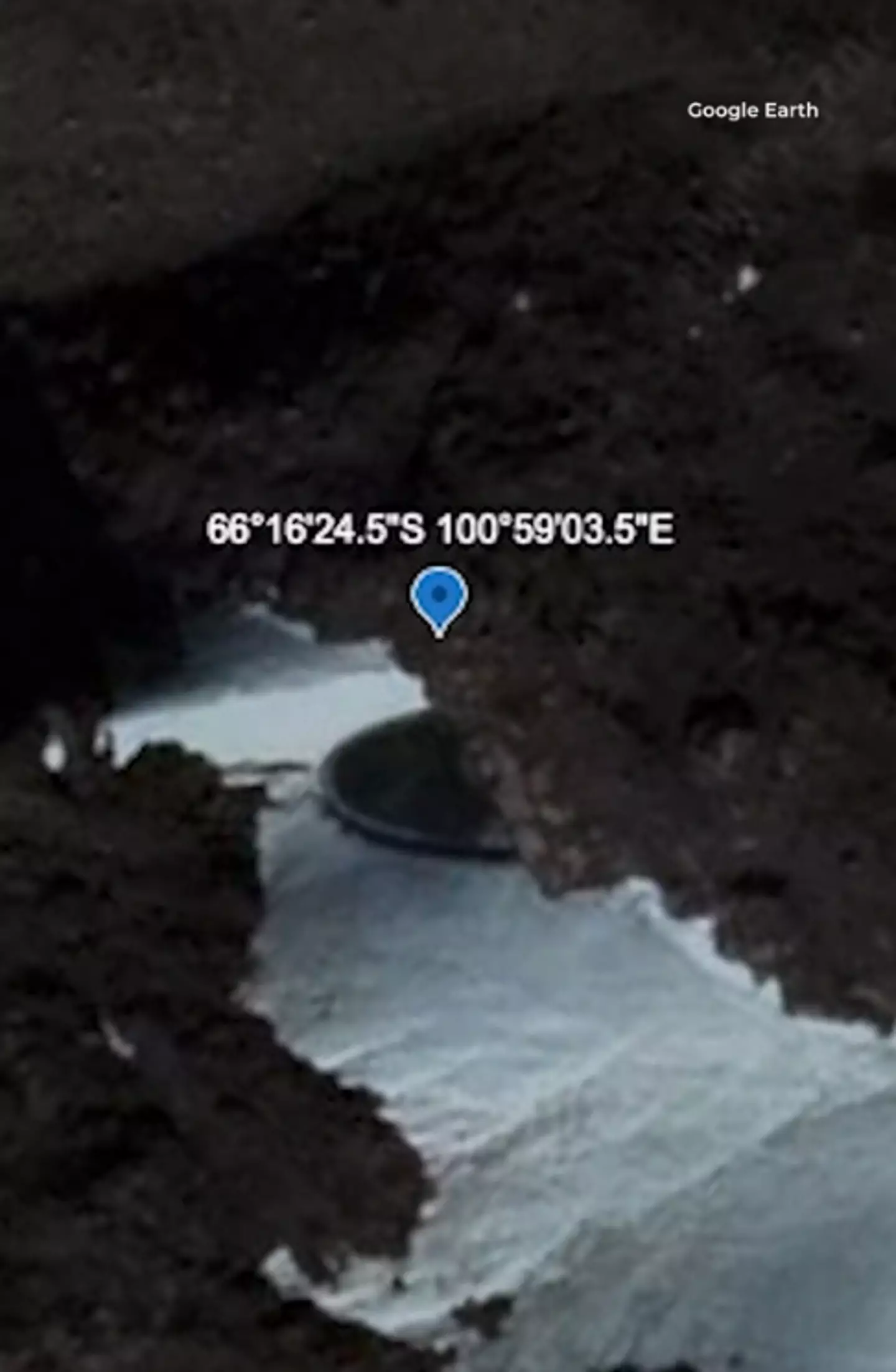 Experts say that it's completely unrelated to aliens (Google Maps)