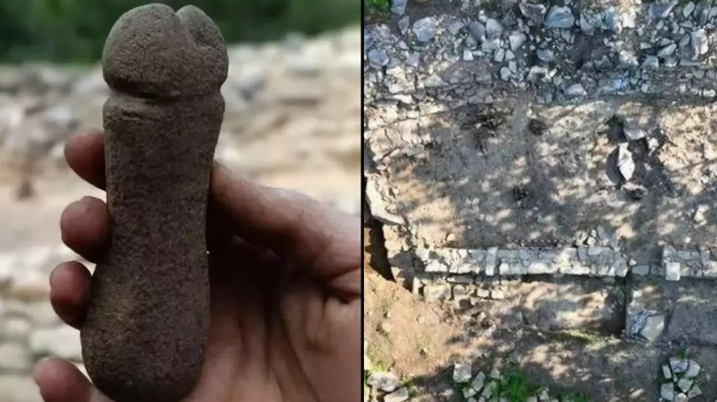 Stone penis found in mediaeval ruins had 'violent' use, experts say
