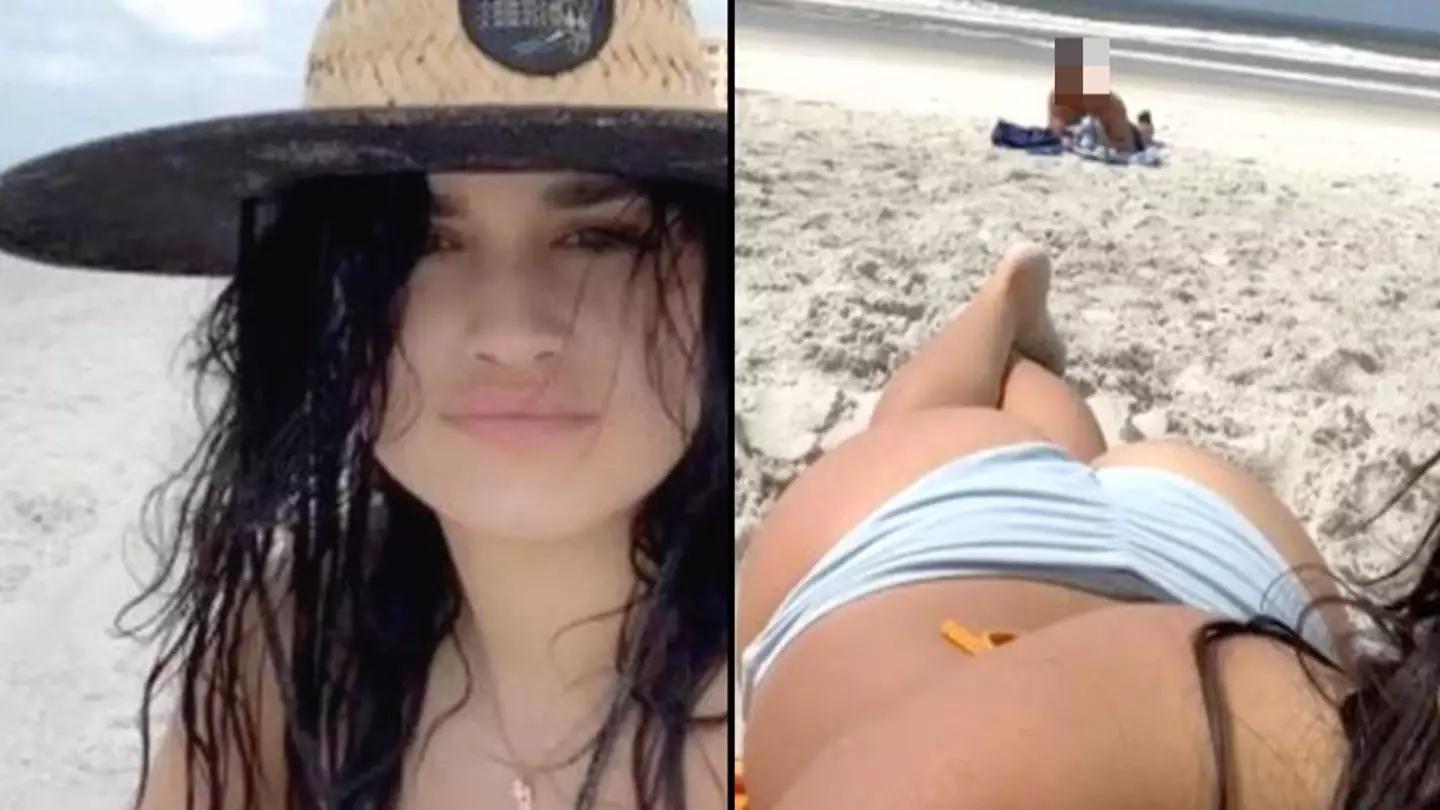 Woman Divides Opinion After Kicking Sand In Man's Face After Seeing Him Sitting 10ft Away On Empty Beach