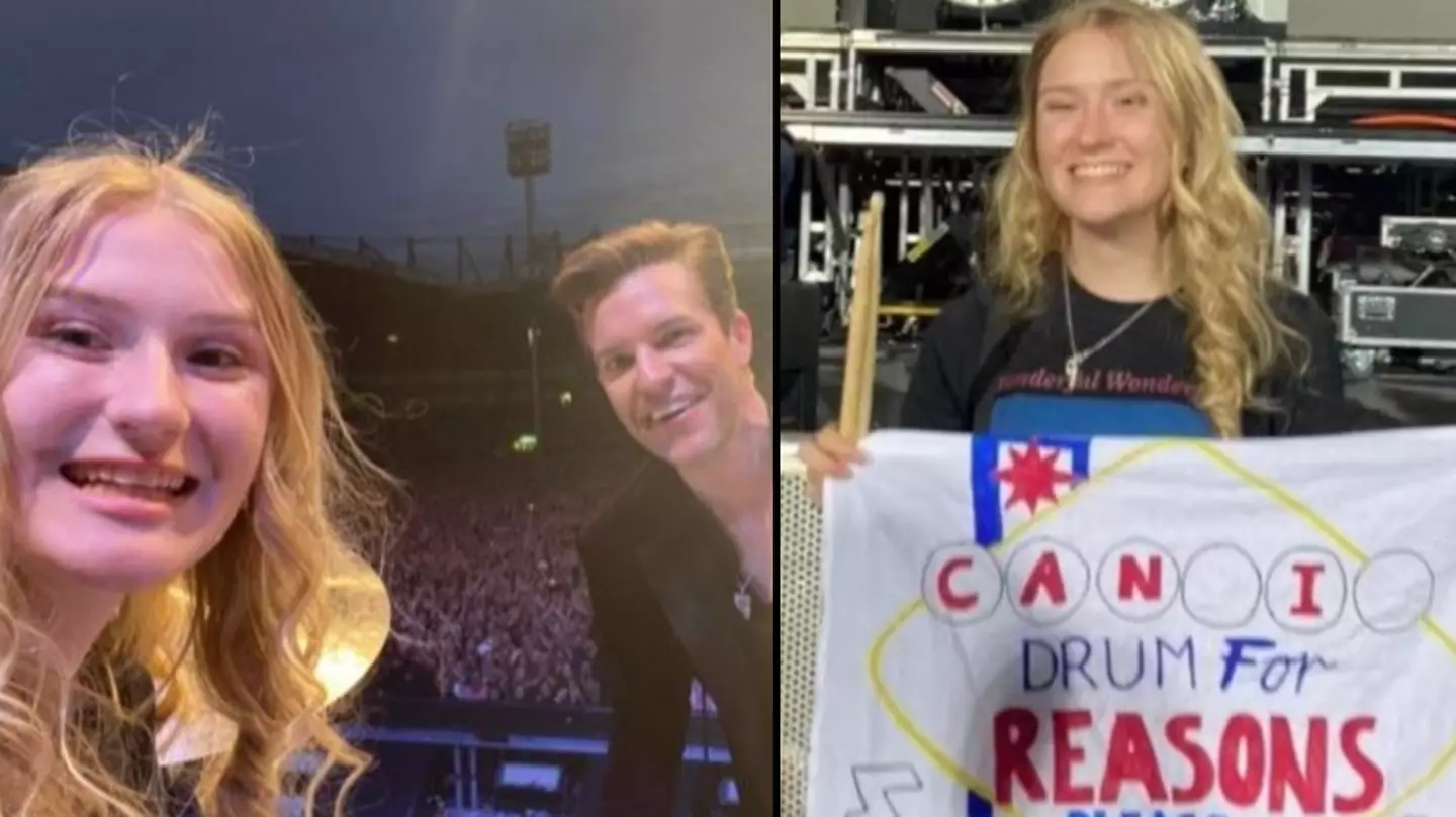 Teenager Sits Her Last Exam Before Immediately Going To Play Drums For The Killers