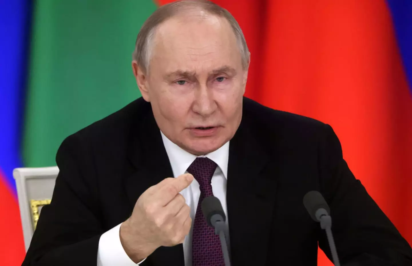 Vladimir Putin laid out his ceasefire conditions in a TV address (Contributor/Getty Images)