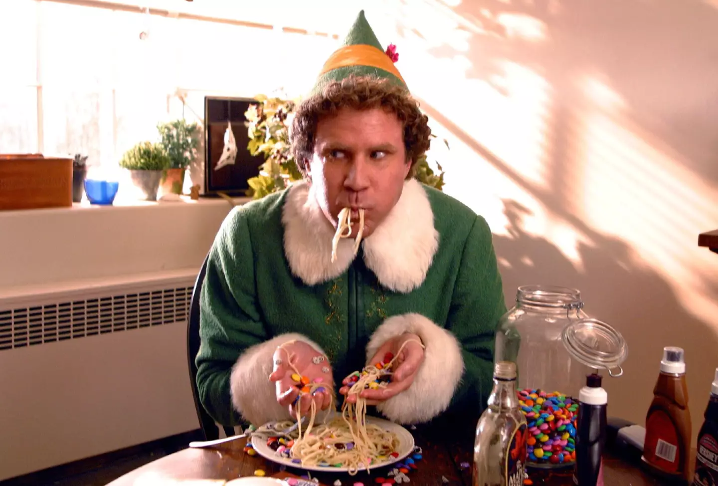 An innocent elf? Or a pretty creepy guy?