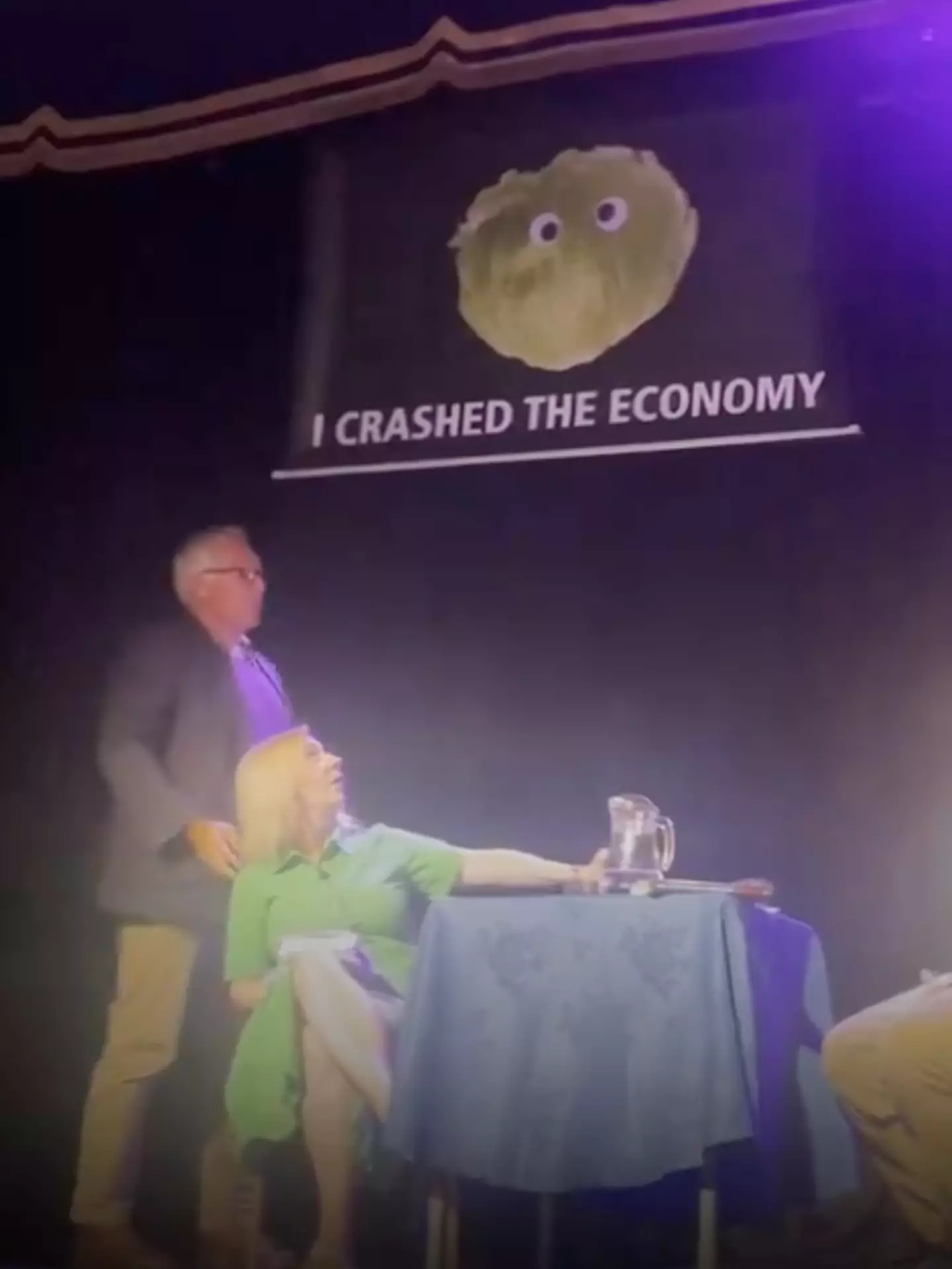 A campaign group took credit for the stunt. (X/Led By Donkeys)