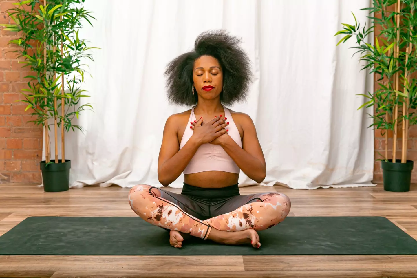 Bell believes that meditation and practising mindfulness is great for benefiting mental health and promotes relaxation, too (Aysha Bell)