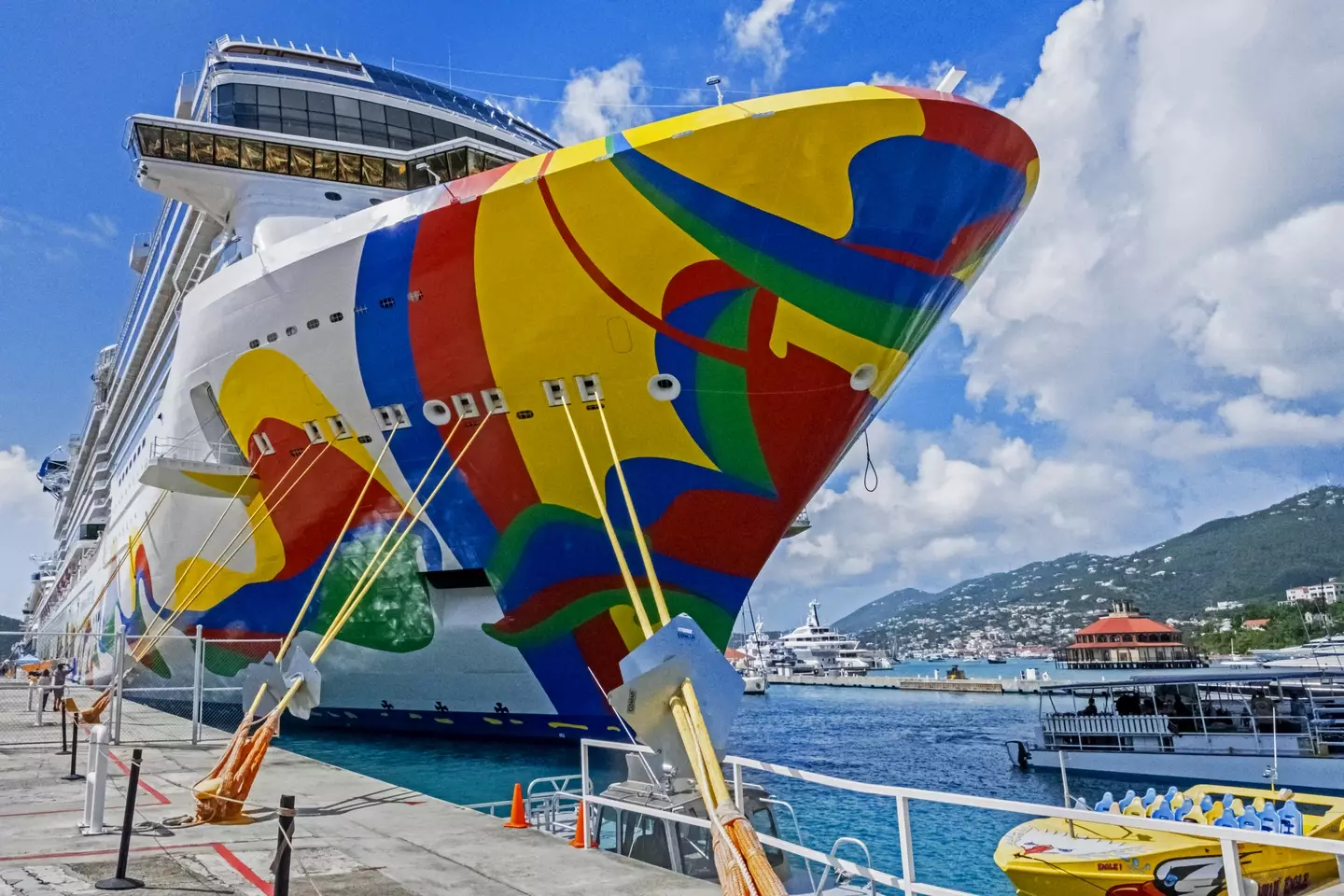 The Norwegian Encore ship left without them. (Marica van der Meer/Arterra/Universal Images Group via Getty Images)