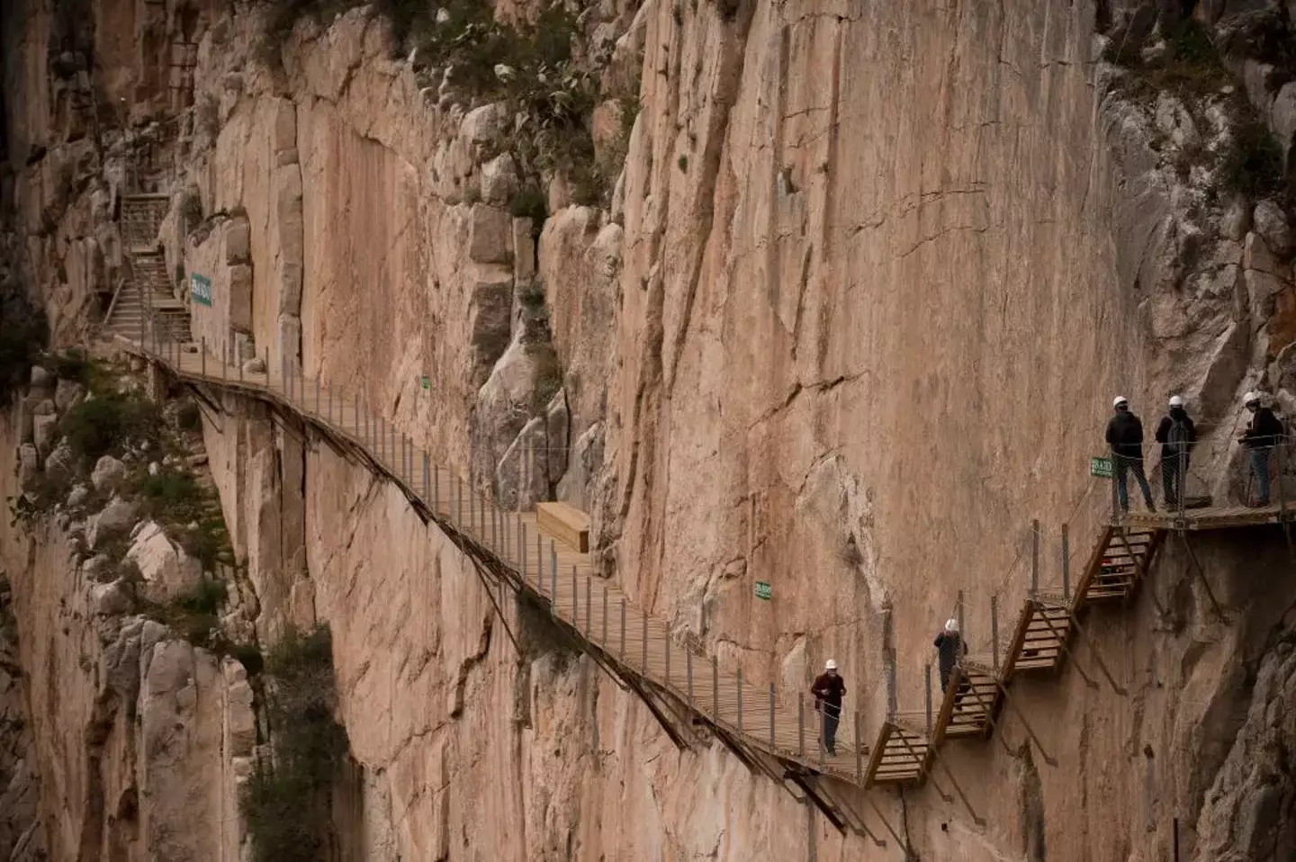 The bridge was once known as the most dangerous in the world (JORGE GUERRERO/AFP via Getty Images)