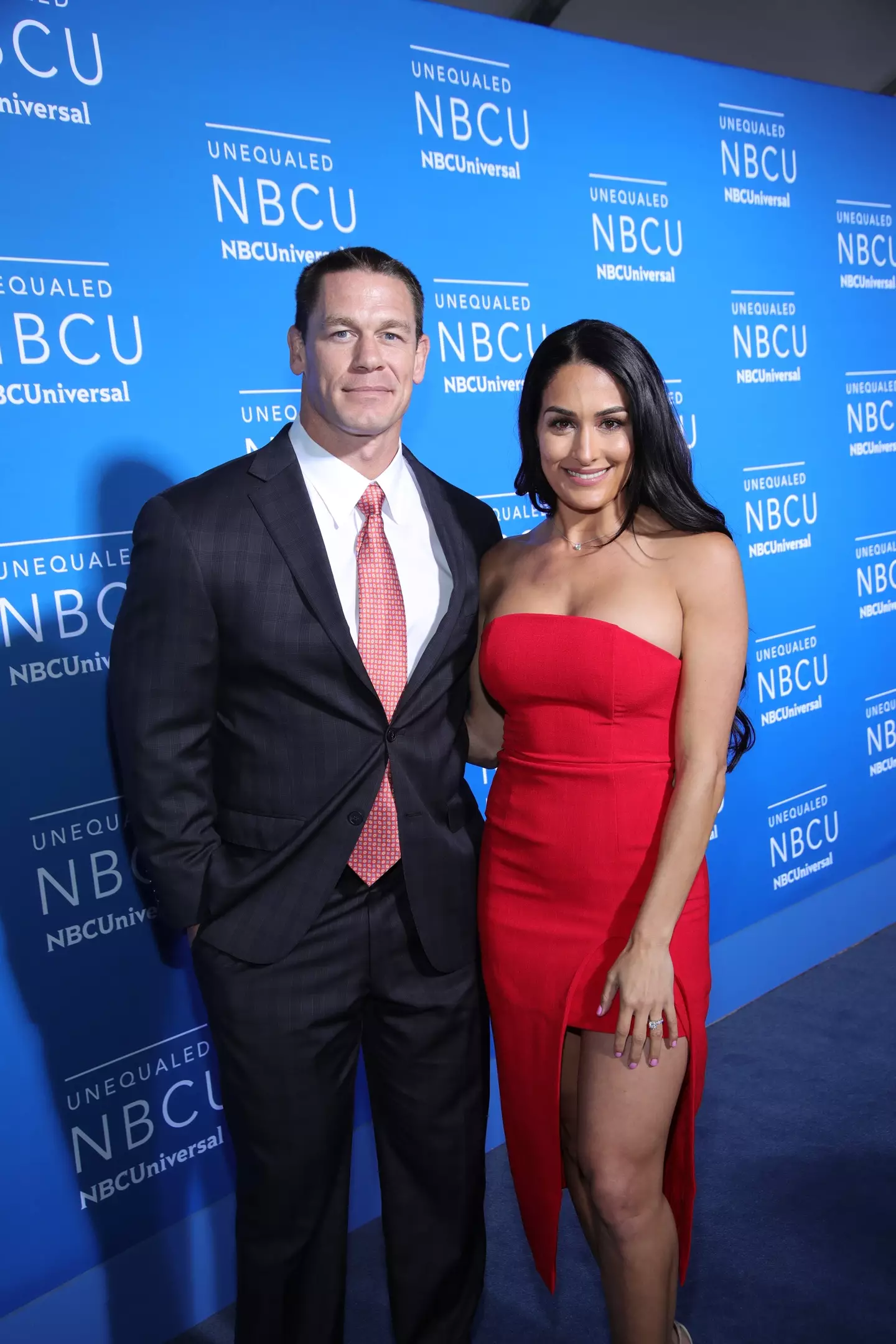 Cena and former fiancee Nikki Bella (Cindy Ord/NBCUniversal/NBCU Photo Bank/NBCUniversal via Getty Images)
