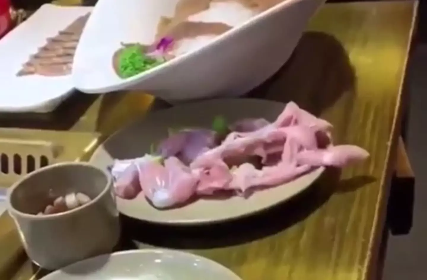 The meat is crawling right off the plate. (Facebook)