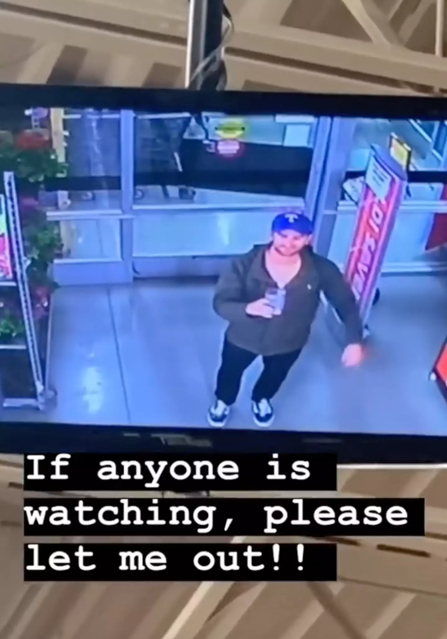 Security cameras proved the TikToker hadn't broken into the shop.