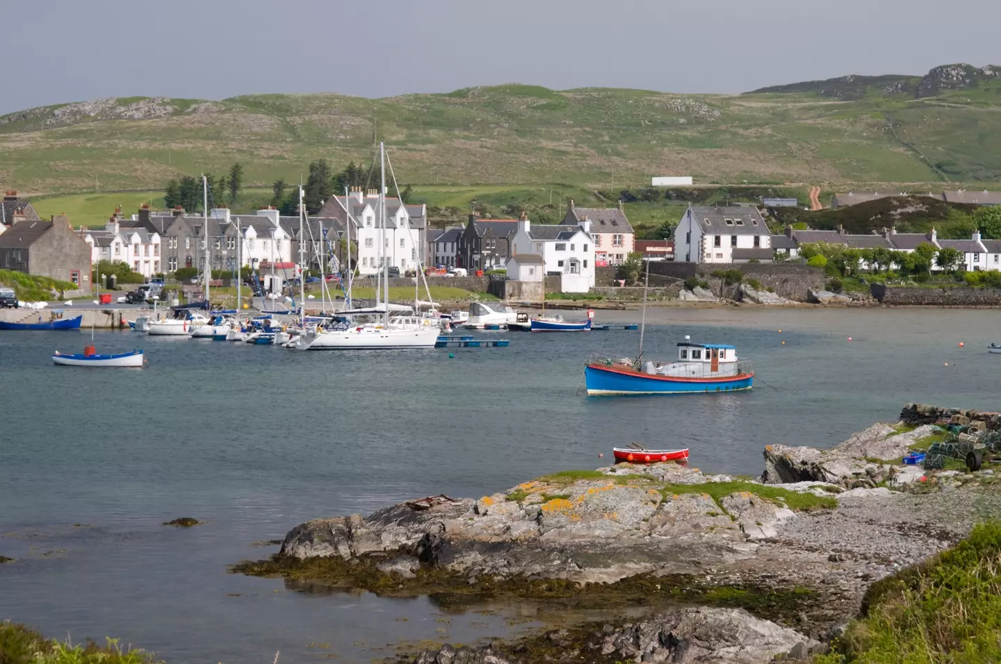 The shark was caught off the picturesque isle of Islay in the Inner Hebrides (