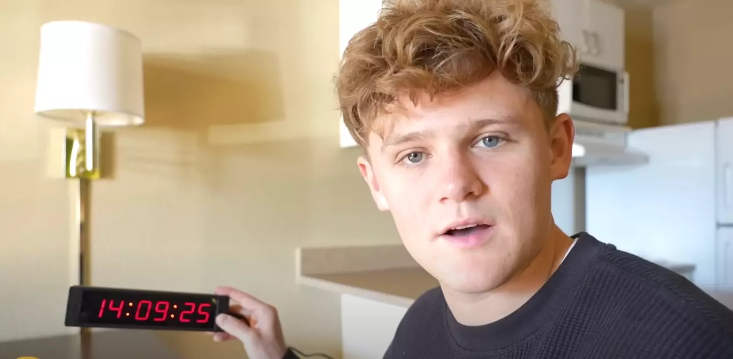 He gave himself a week to do it (YouTube/Ryan Trahan)