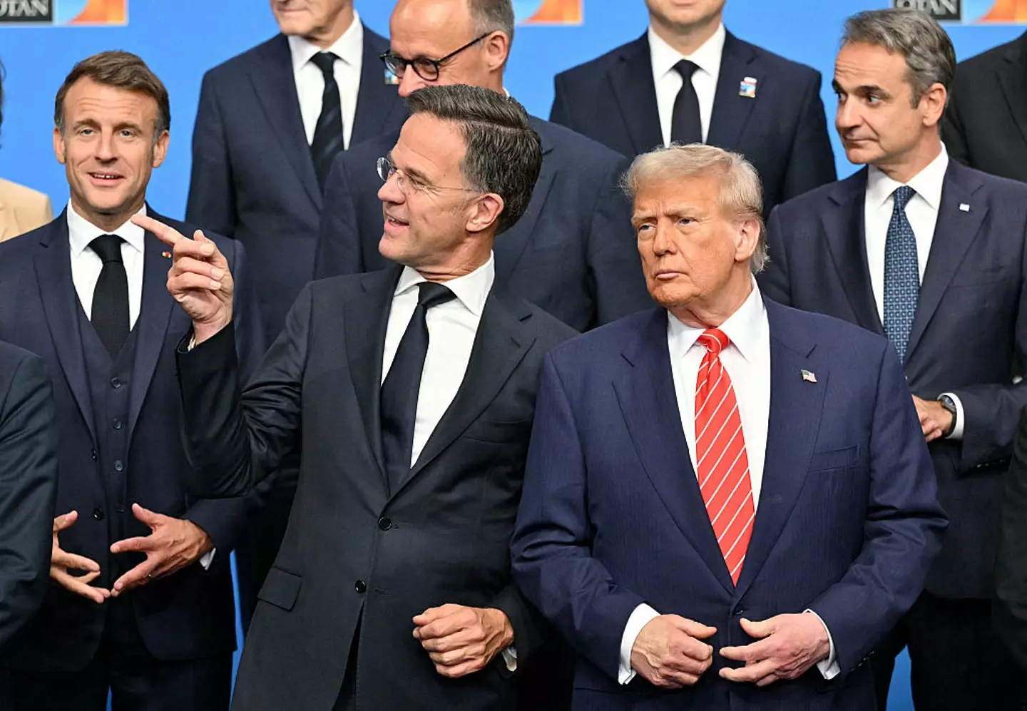 NATO rolled out the red carpet for Donald Trump (NICOLAS TUCAT/AFP via Getty Images)