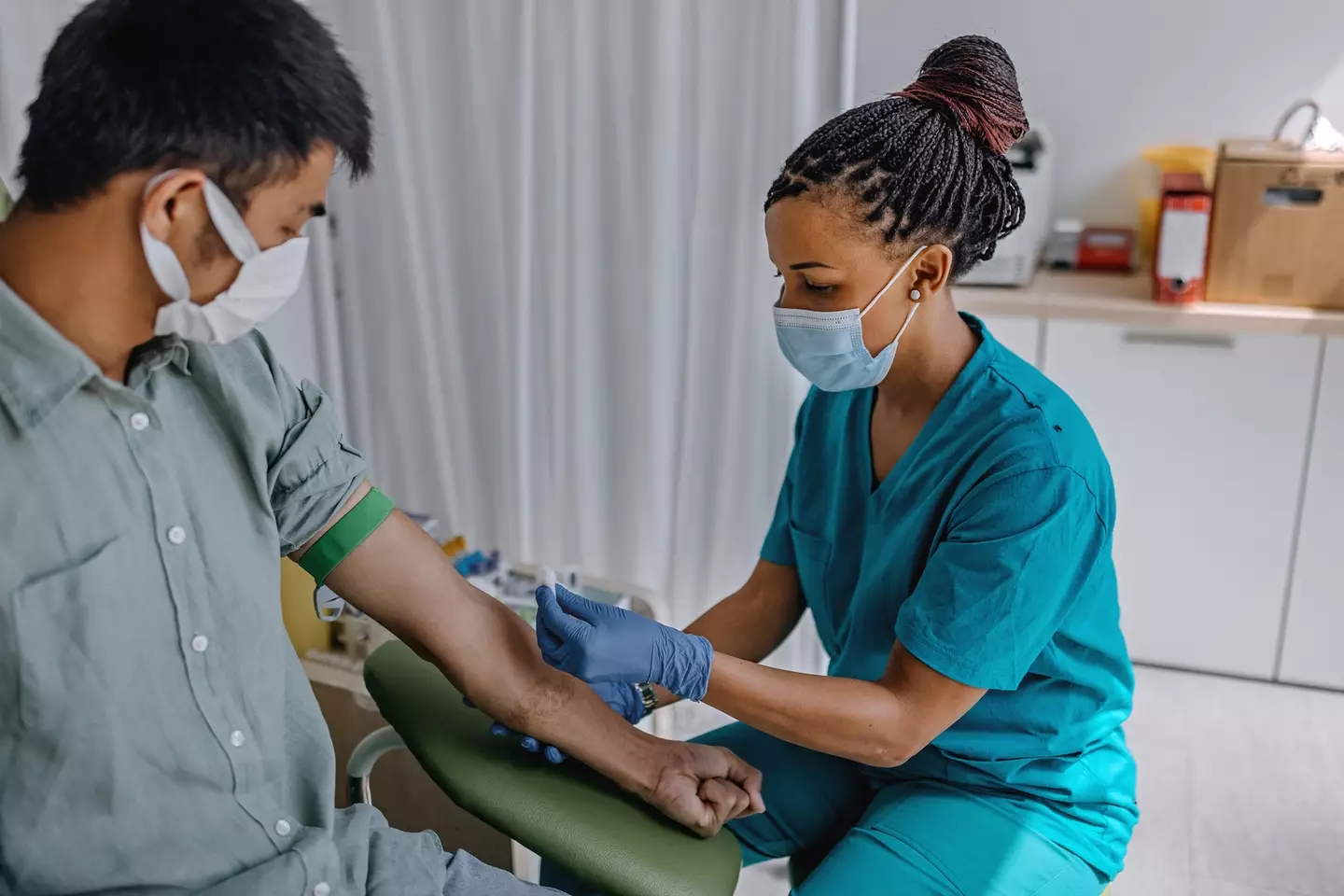 The method is usually carried out before doing a blood test, checking the health of your arteries before putting anything into your body (Getty Stock Photo)