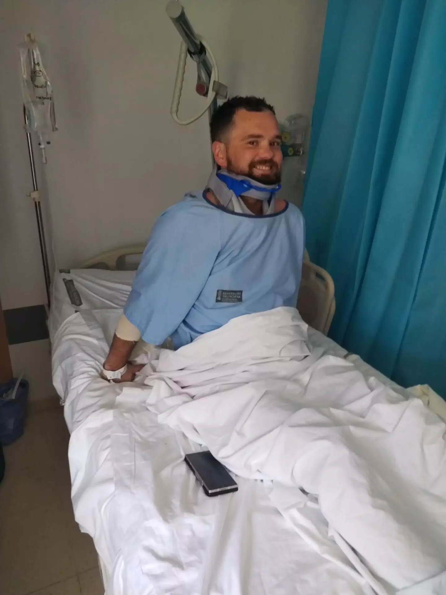 Martin Bullen says he was shoved into a Benidorm pool by a stranger 'as a joke' (Kennedy News and Media)