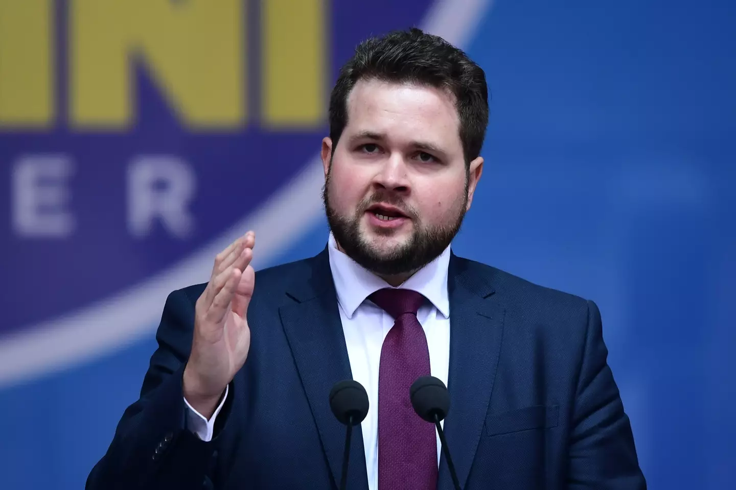 Danish politician Anders Vistisen told Donald Trump to 'f**k off'. (MIGUEL MEDINA/AFP via Getty Images)