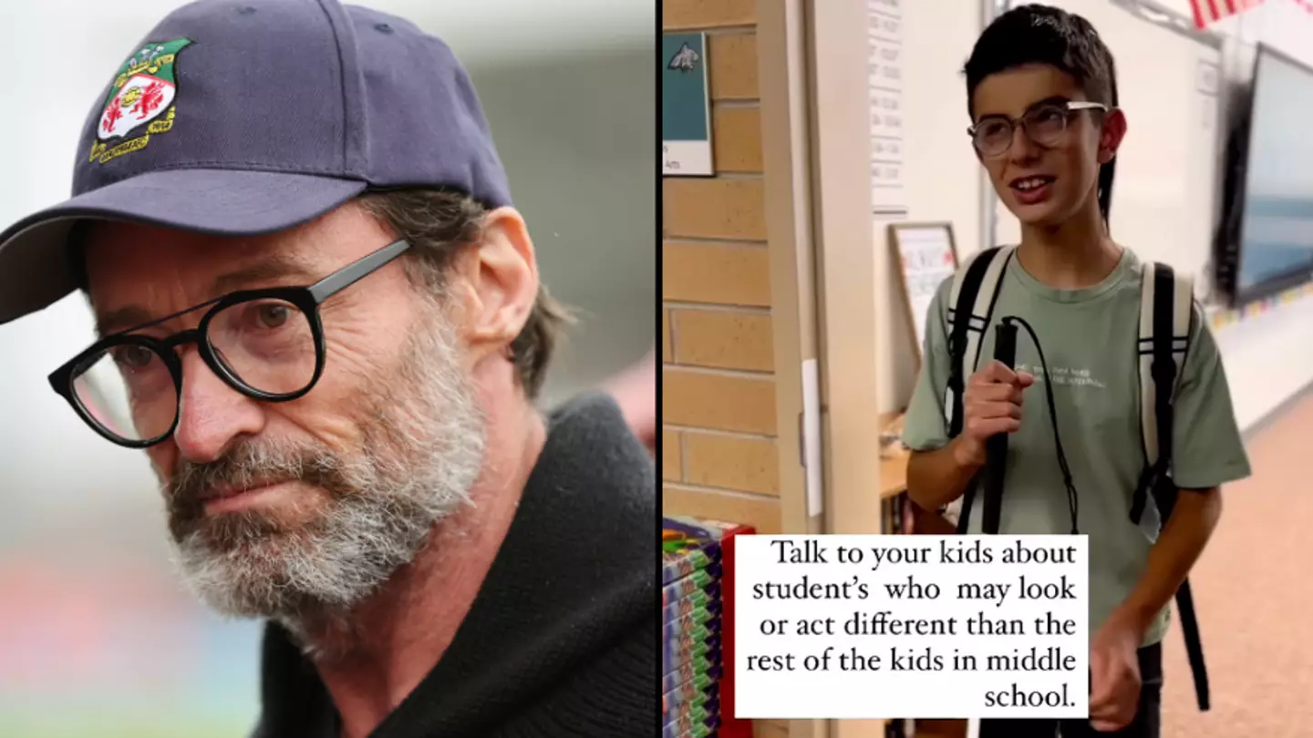 Hugh Jackman issues epic offer to blind teenager about to start school year
