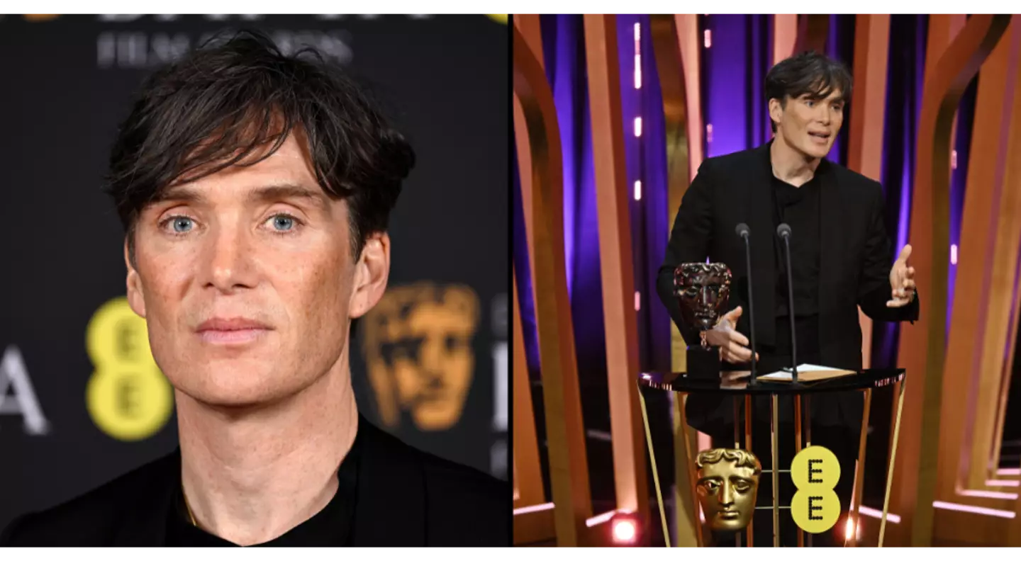 Cillian Murphy steals the show with just one word during Baftas acceptance speech