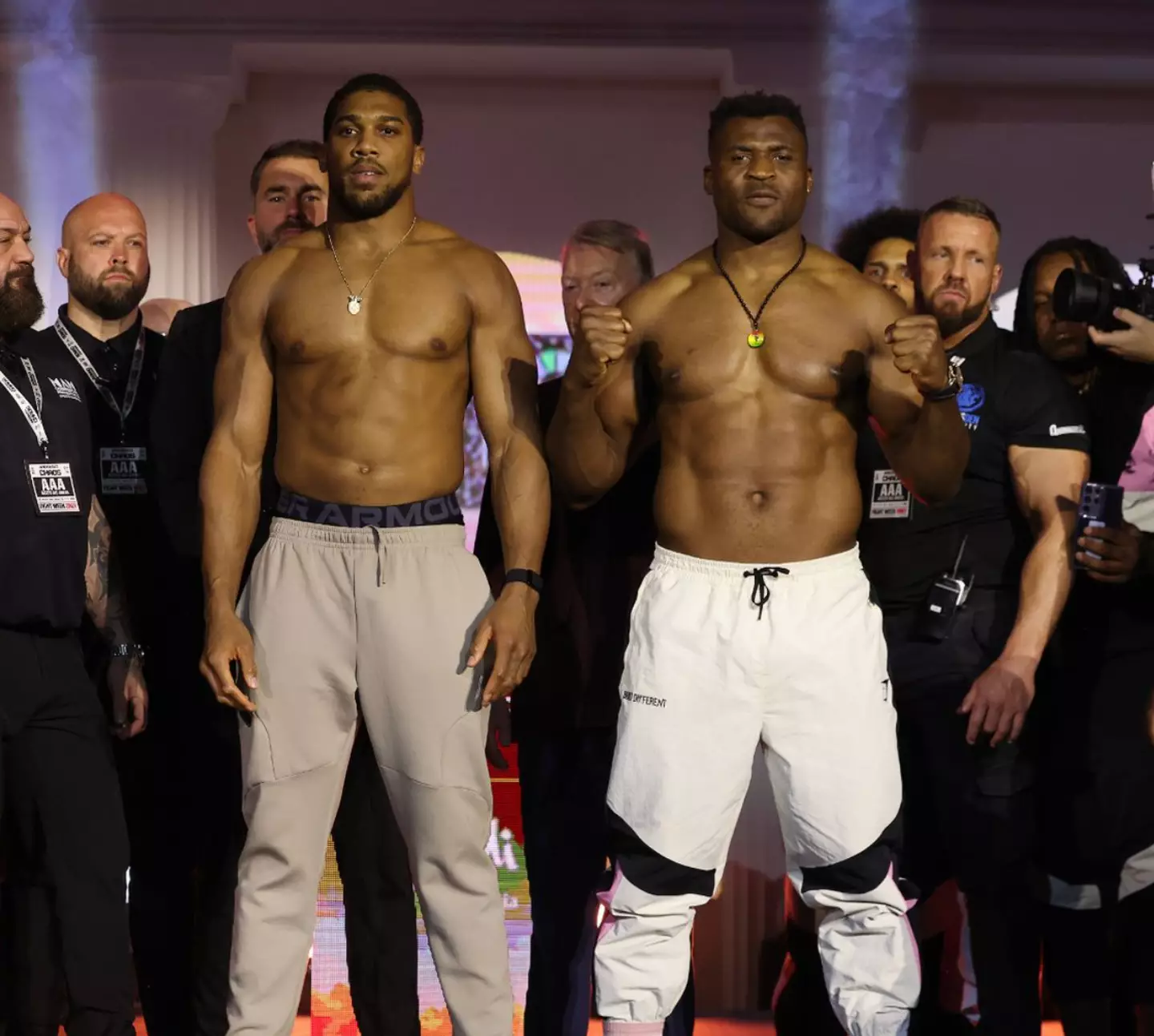 Joshua takes on Ngannou on 8 March.