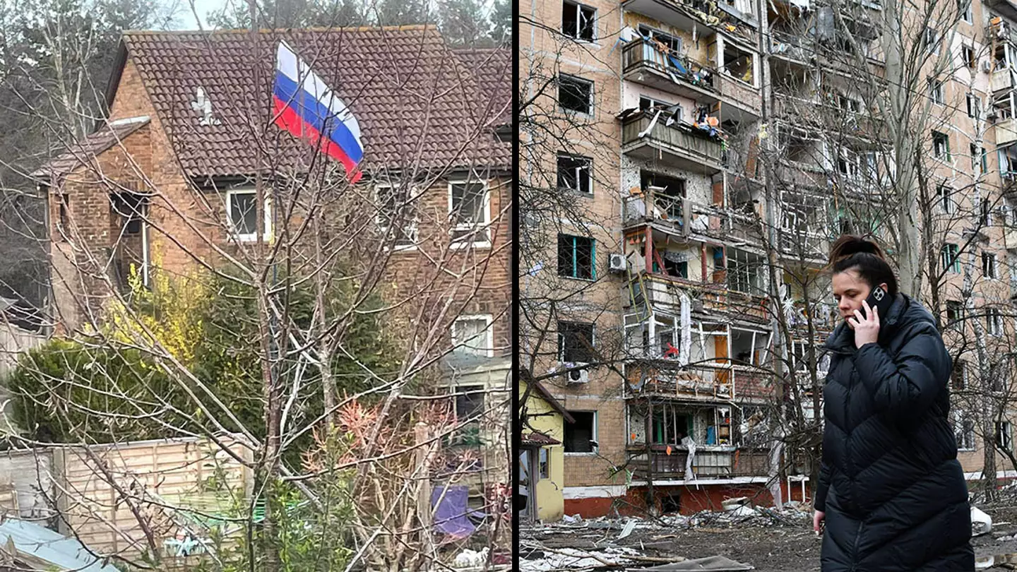 Campaigner Sparks Fury By Flying Russian Flag Outside Home