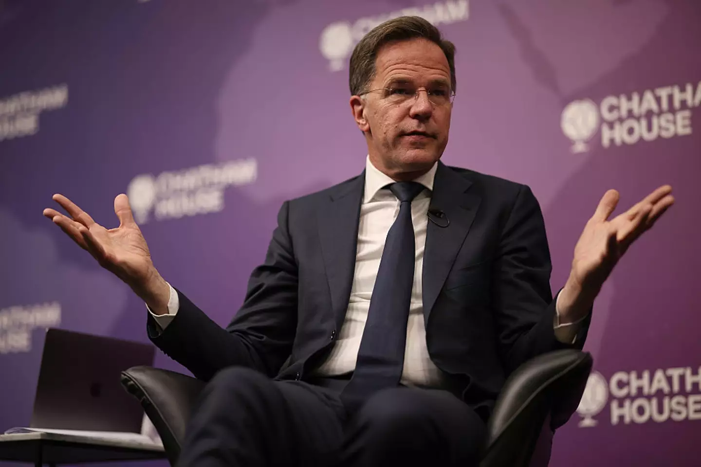 Mark Rutte made the chilling warning during a speech in London yesterday (Dan Kitwood/Getty Images)