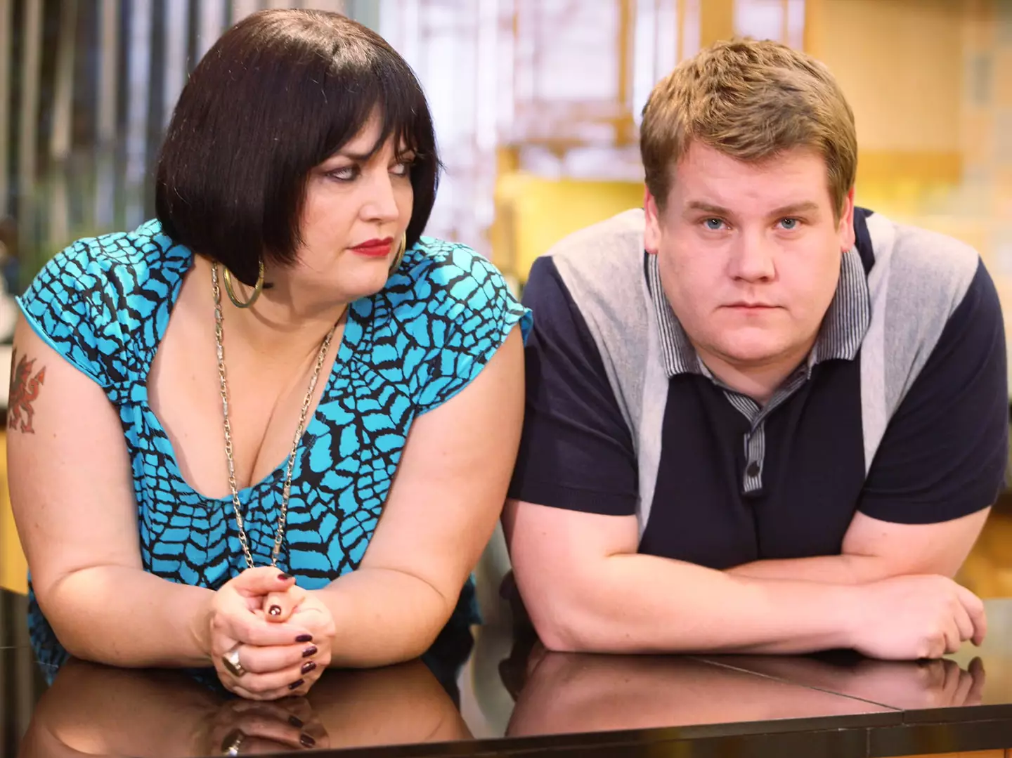 One possibility is that if Smithy says no to Nessa's proposal, who knows what she might do to him (BBC)