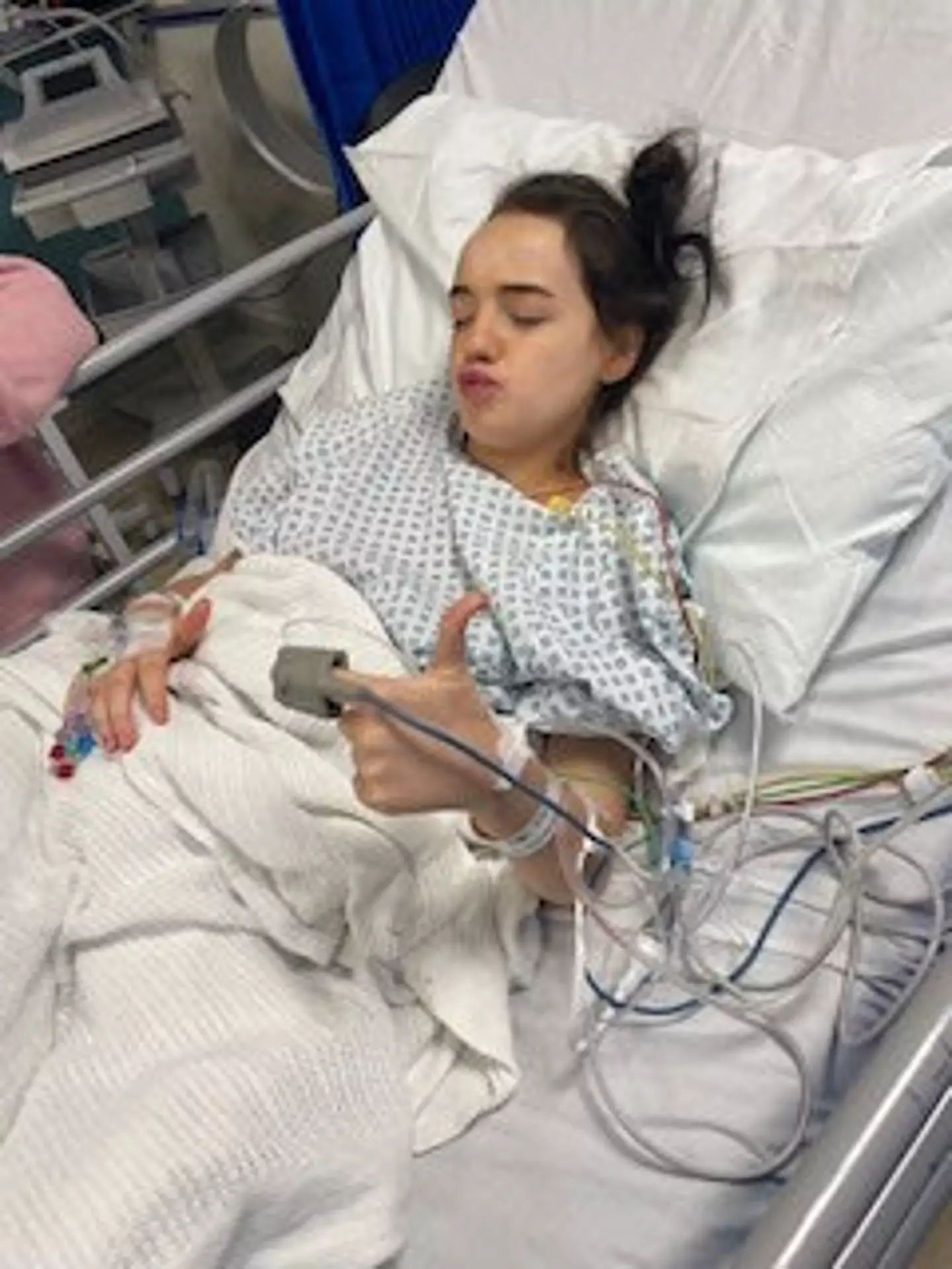 Alissa Bowman, now 17, received the shock diagnosis in 2023 (SWNS)