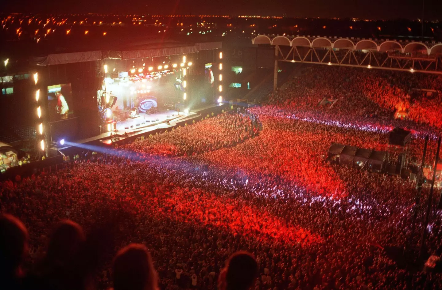 The sell-out Oasis gig at Main Road in 1996 (Dave Hogan/Getty Images)
