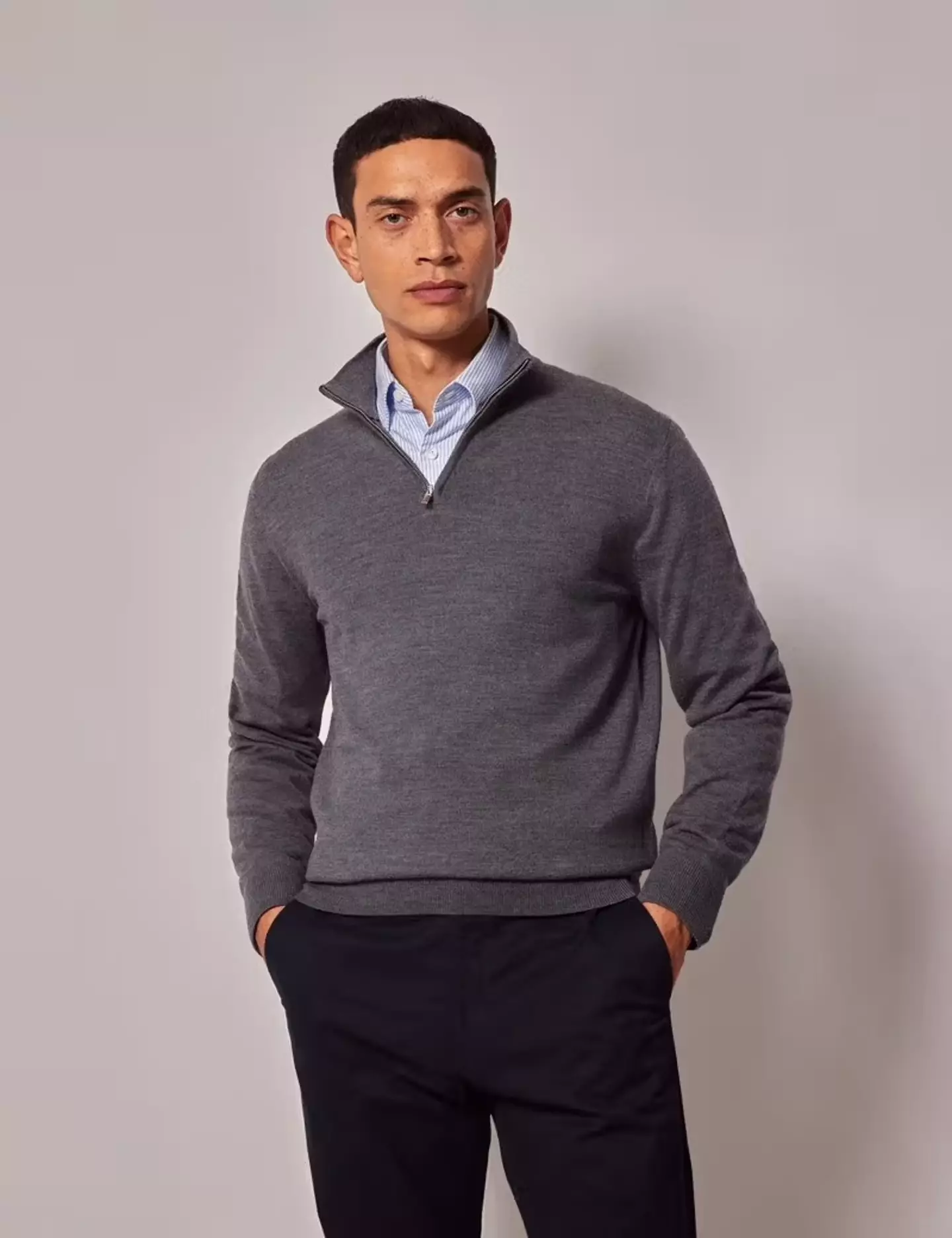 Half Zip Merino Jumper, £69