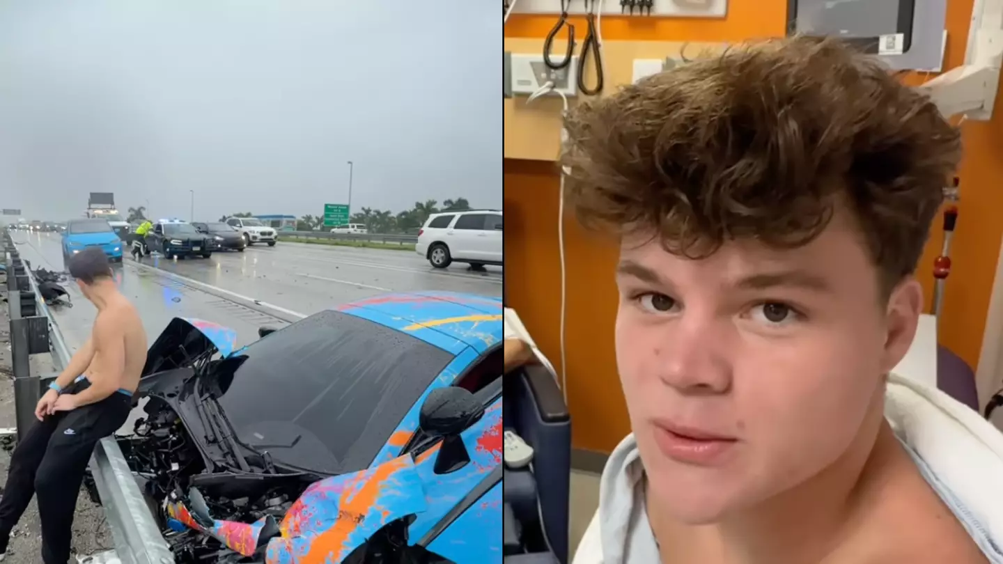 Influencer shares aftermath of £150k McLaren crash after he was on phone then filmed bloody passenger